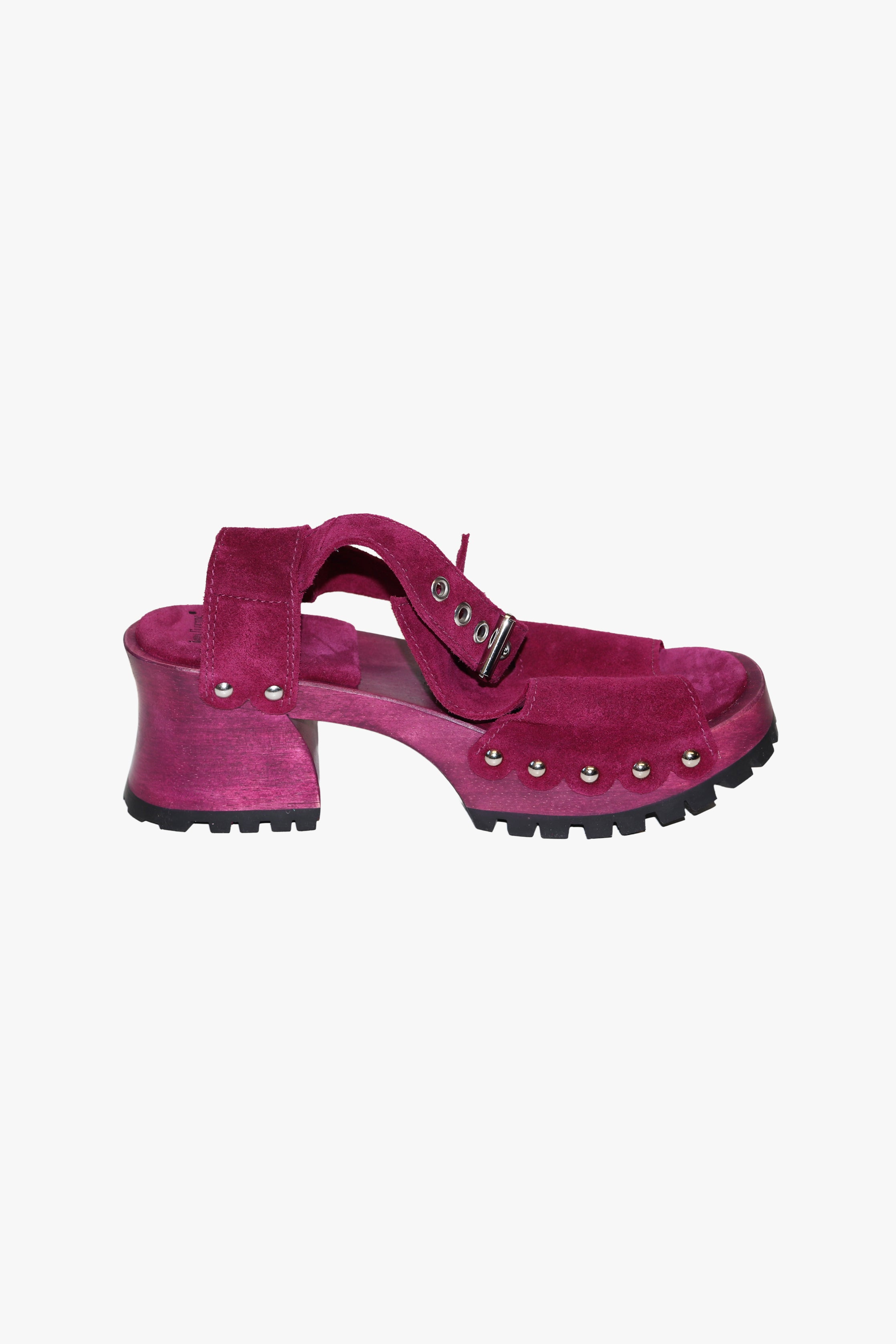John Fluevog x Anna Sui Clog Sandals - Purple (Sample) - Anna Sui Online