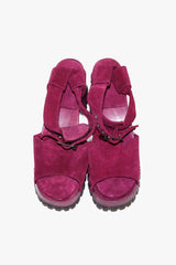 John Fluevog x Anna Sui Clog Sandals - Purple (Sample) - Anna Sui Online