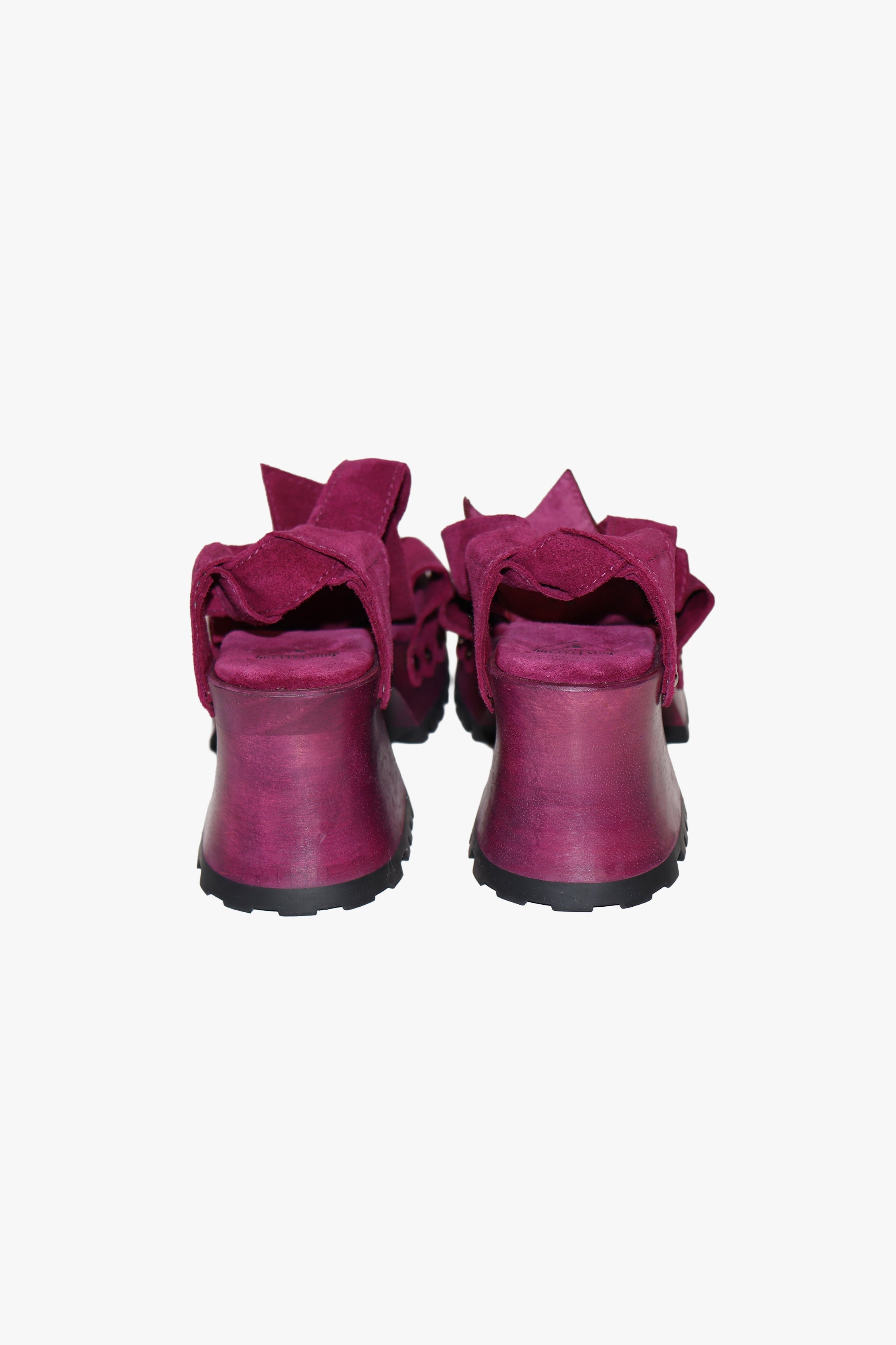 John Fluevog x Anna Sui Clog Sandals - Purple (Sample) - Anna Sui Online