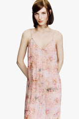 Oasis Blooms Slip Dress- Blush - Anna Sui Discount