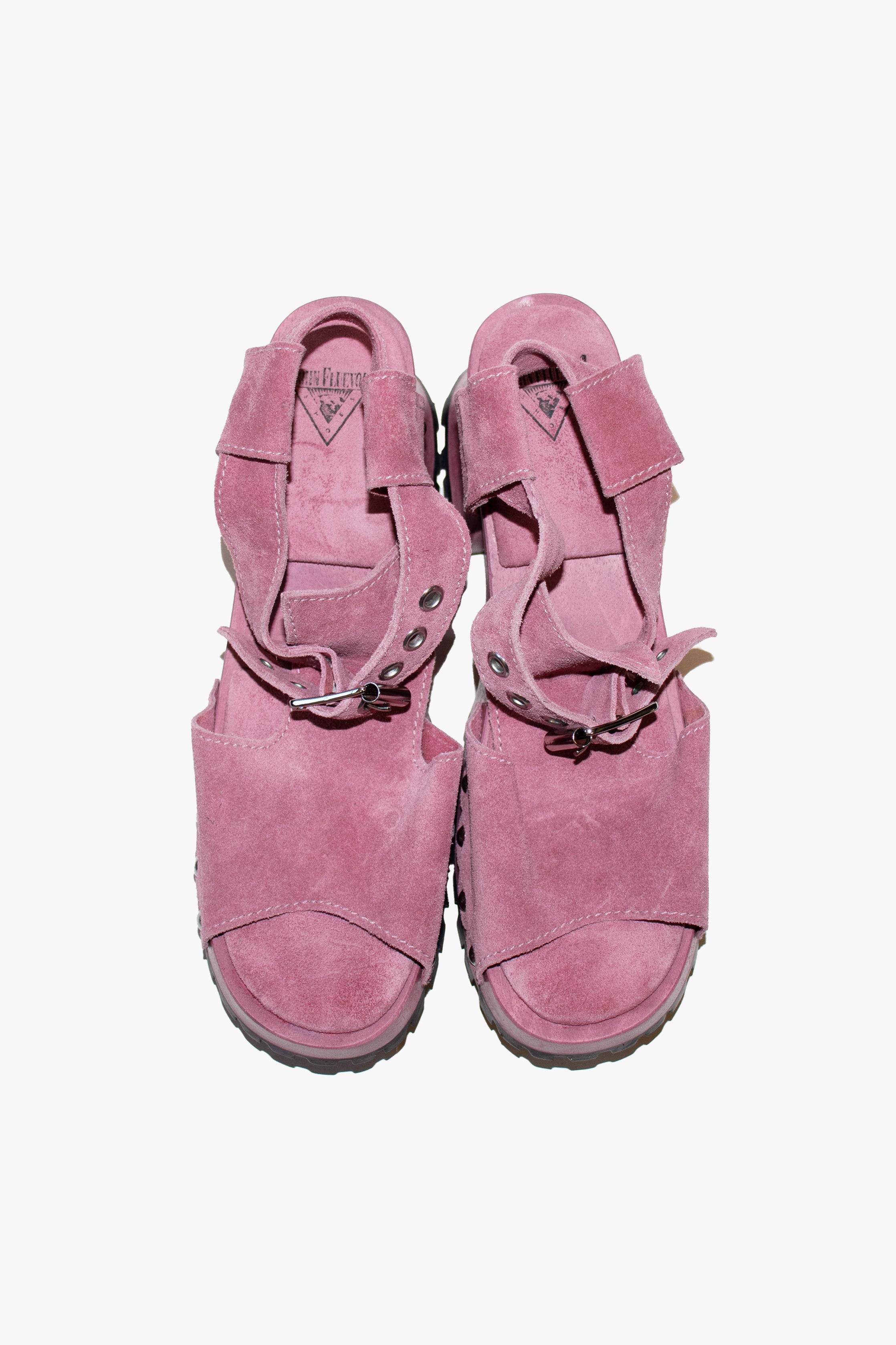 John Fluevog x Anna Sui Clog Sandals - Mauve (Sample) - Anna Sui US