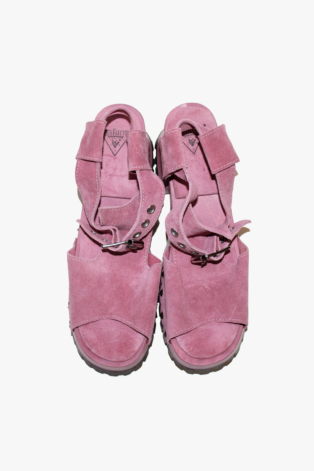 John Fluevog x Anna Sui Clog Sandals - Mauve (Sample) - Anna Sui US