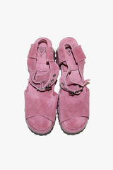 John Fluevog x Anna Sui Clog Sandals - Mauve (Sample) - Anna Sui US