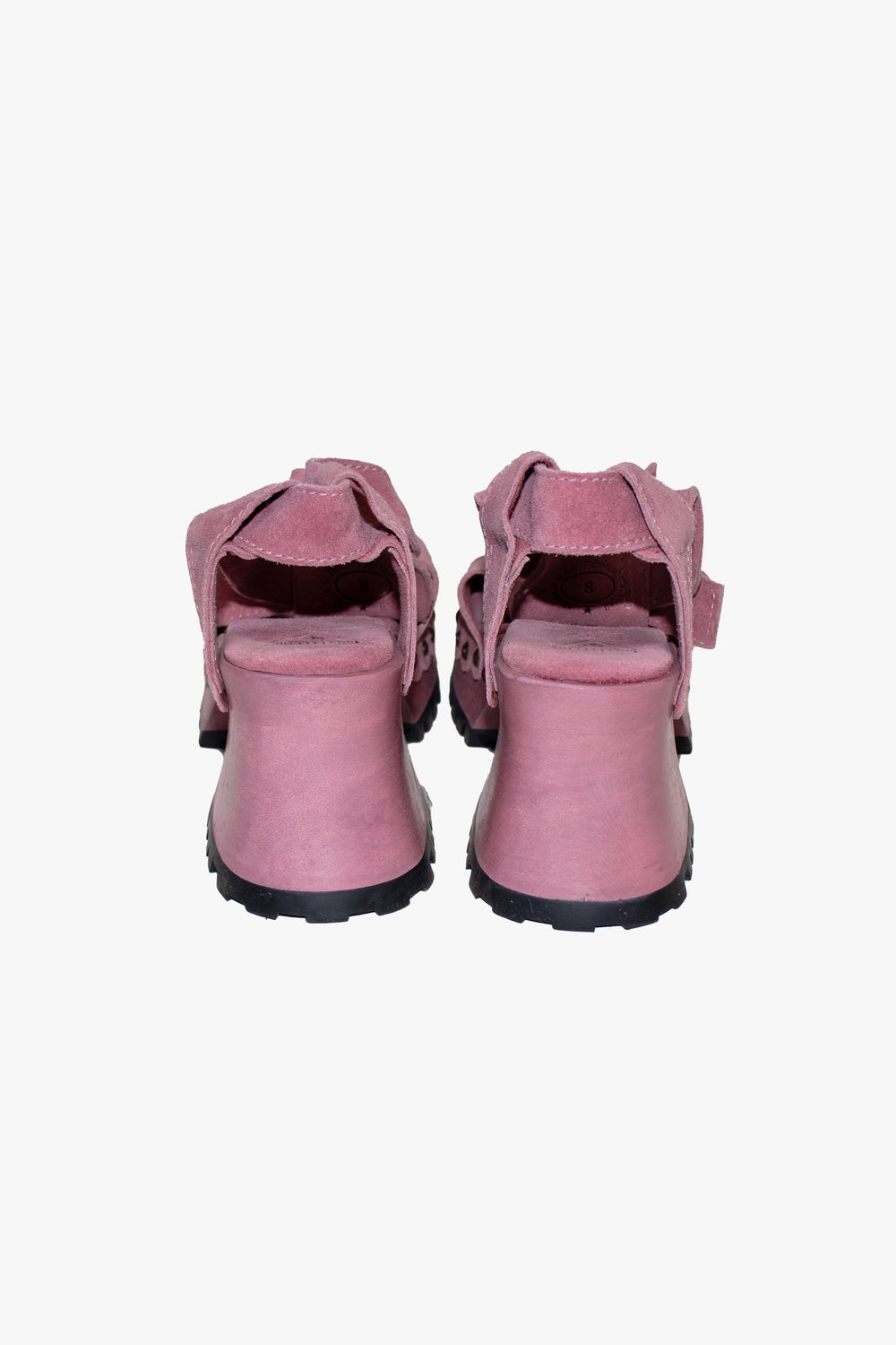 John Fluevog x Anna Sui Clog Sandals - Mauve (Sample) - Anna Sui US