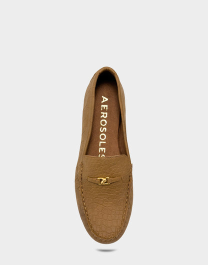 Aerosoles Casual Loafer in Natural Croc