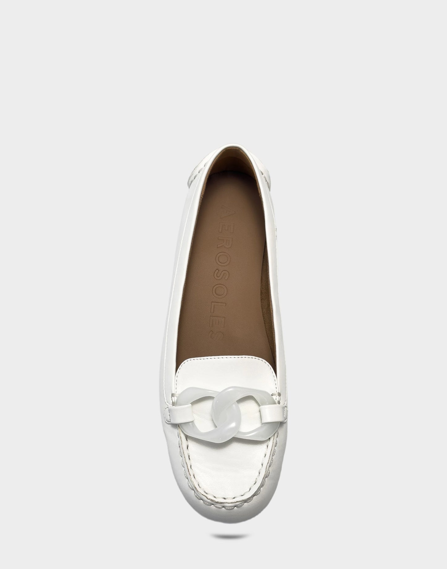 Aerosoles Casual Flat in Bright White