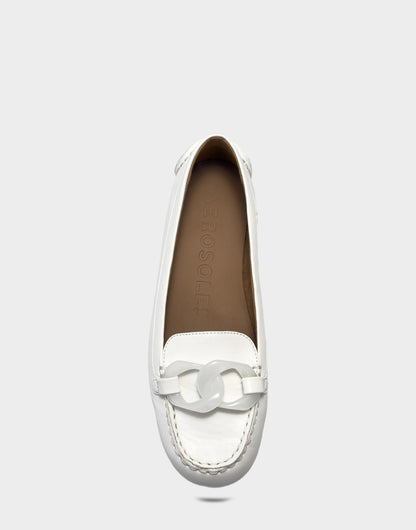 Aerosoles Casual Flat in Bright White