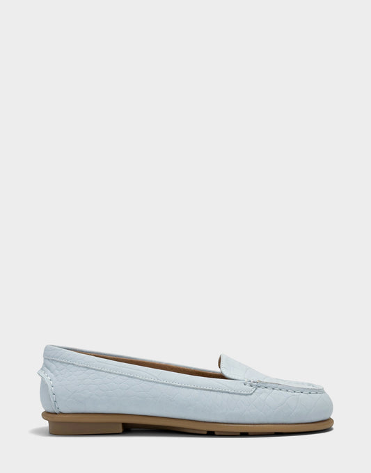 Aerosoles Casual Loafer in Pale Blue Croc