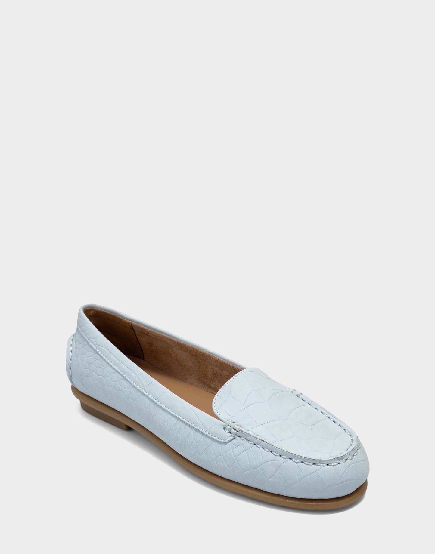 Aerosoles Casual Loafer in Pale Blue Croc
