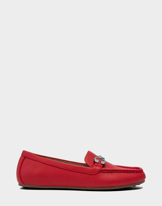 Aerosoles Casual Loafer in Red Pebbled