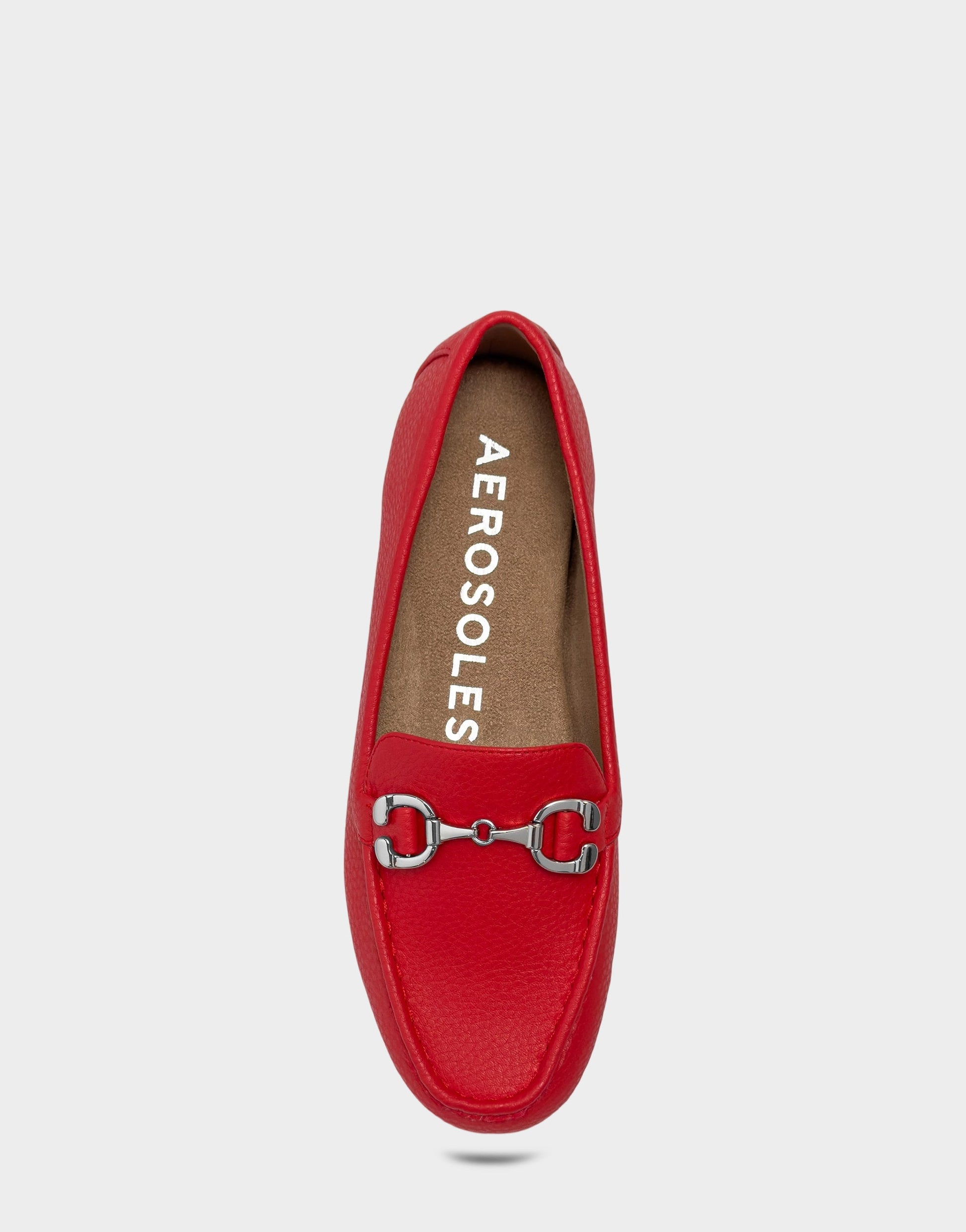 Aerosoles Casual Loafer in Red Pebbled