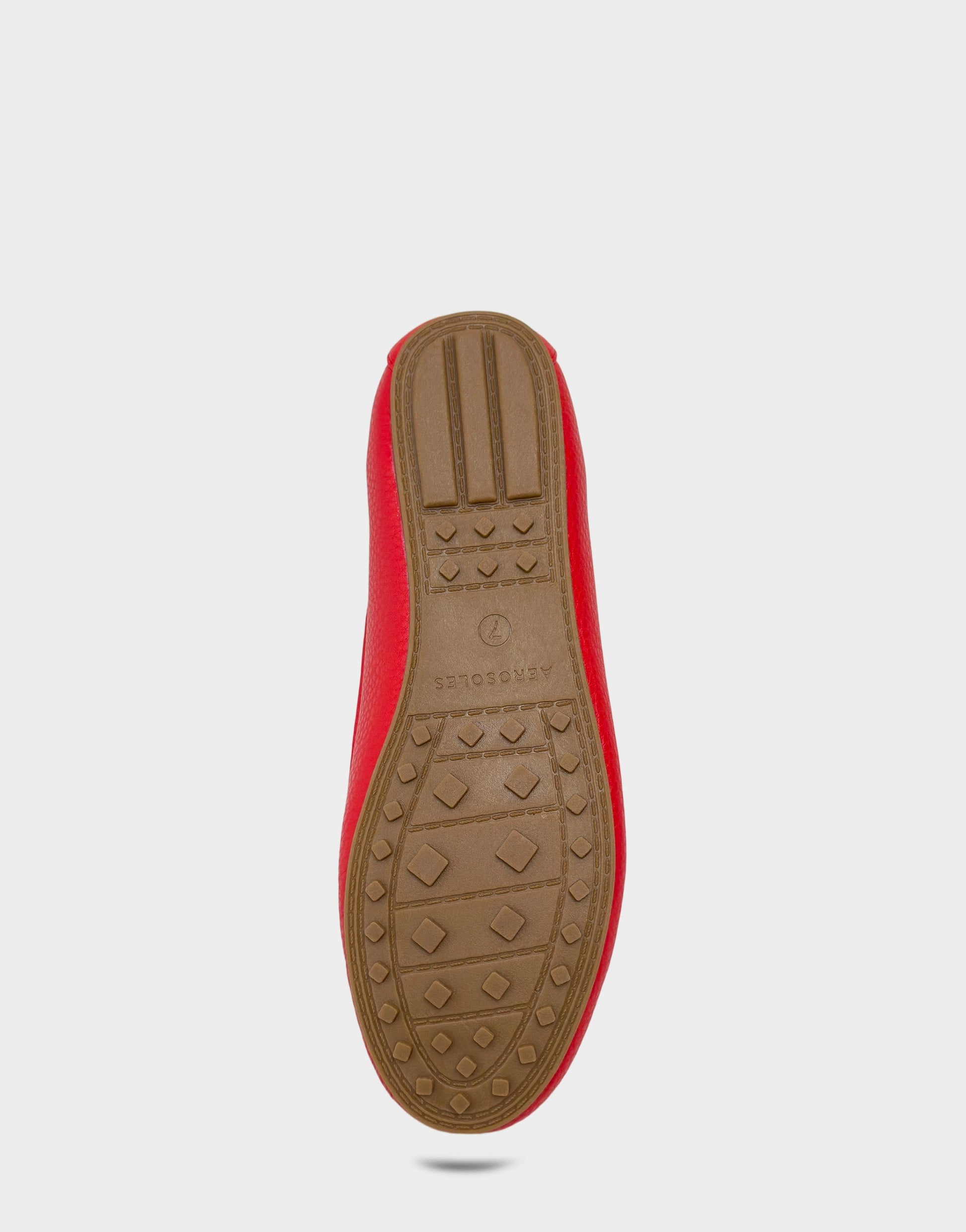 Aerosoles Casual Loafer in Red Pebbled