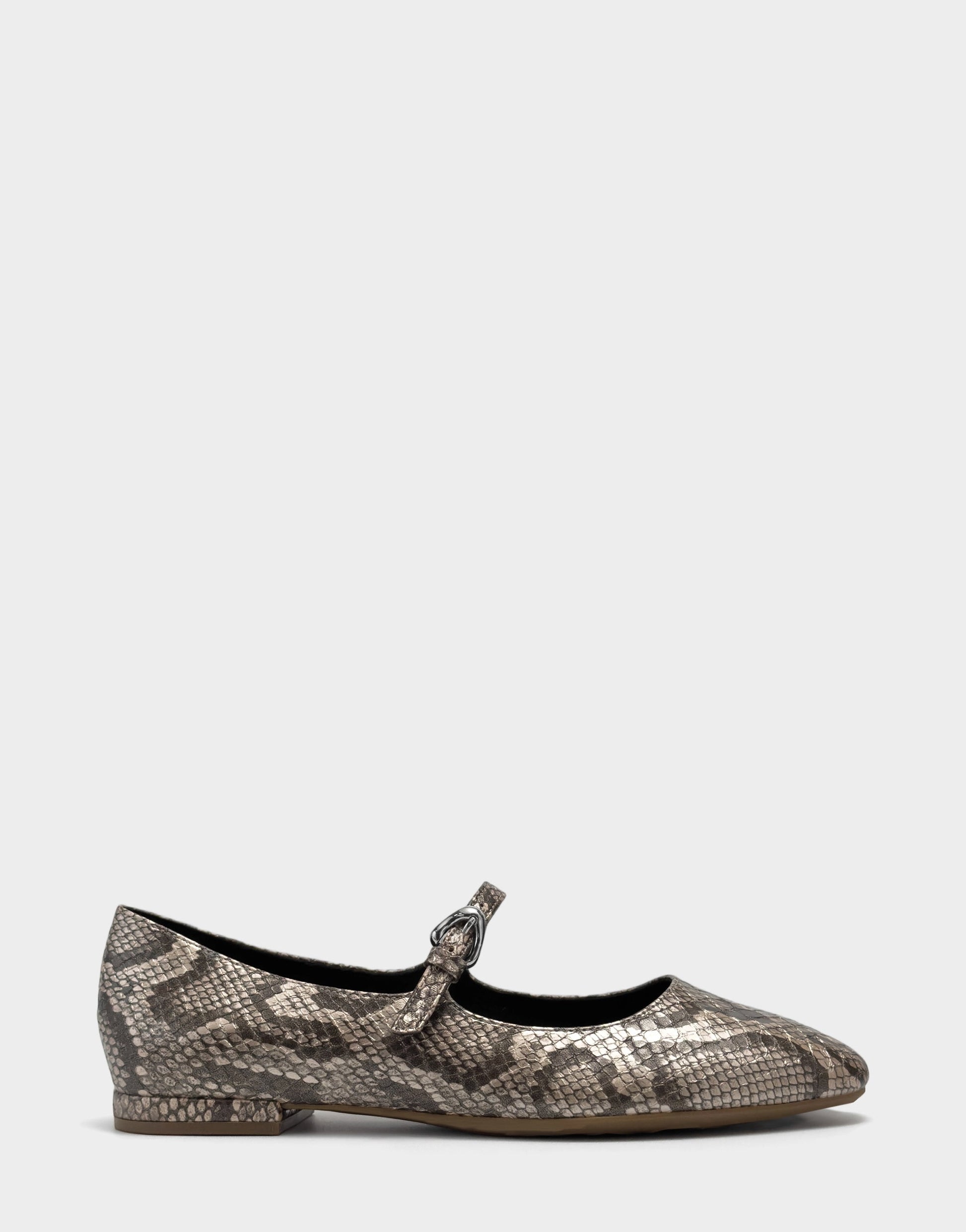 Aerosoles Flat In Champagne Snake Print