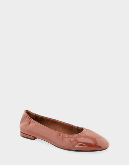 Aerosoles Ballet Flat In Brown Patent