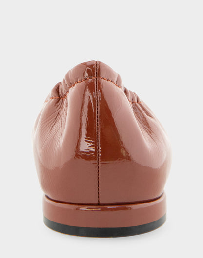Aerosoles Ballet Flat In Brown Patent