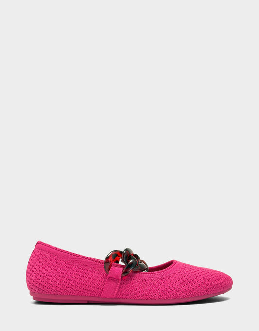 Aerosoles Knit Flat in Magenta
