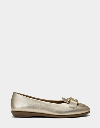 Aerosoles Ballet Flats in Gold Metallic