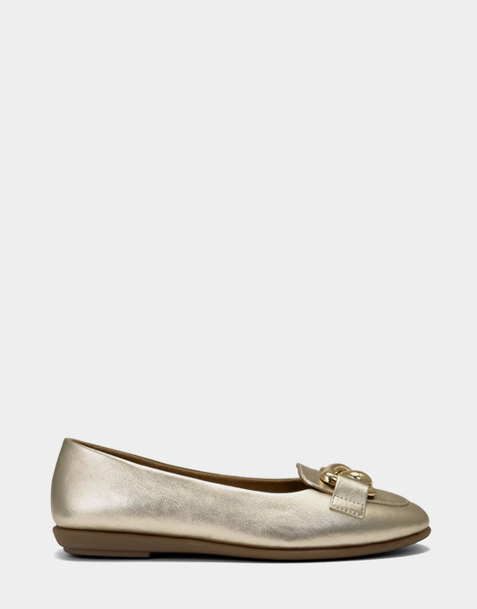 Aerosoles Ballet Flats in Gold Metallic