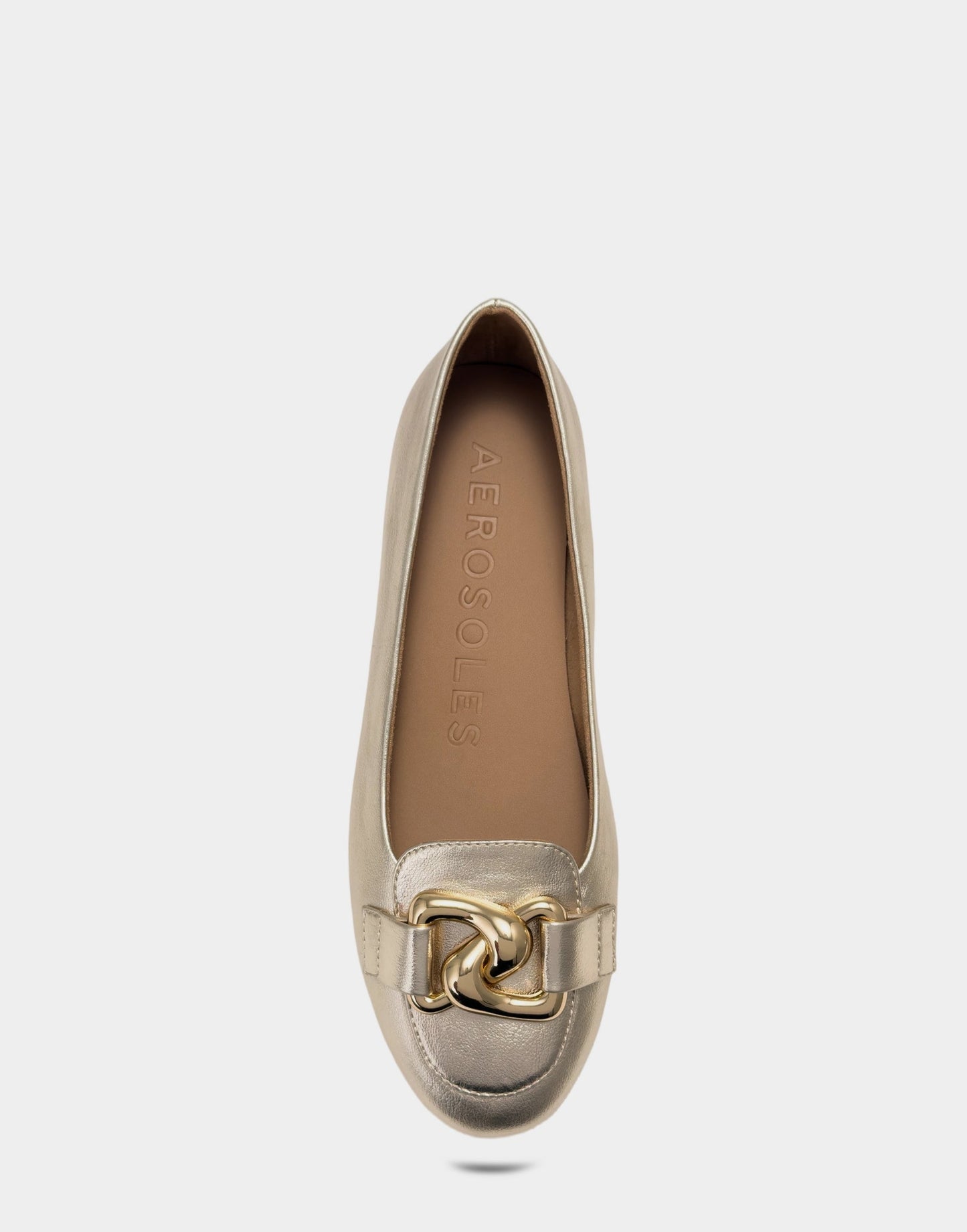Aerosoles Ballet Flats in Gold Metallic