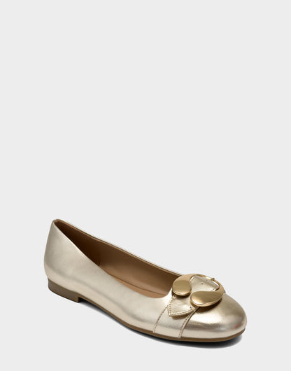 Aerosoles Casual Flat in Soft Gold