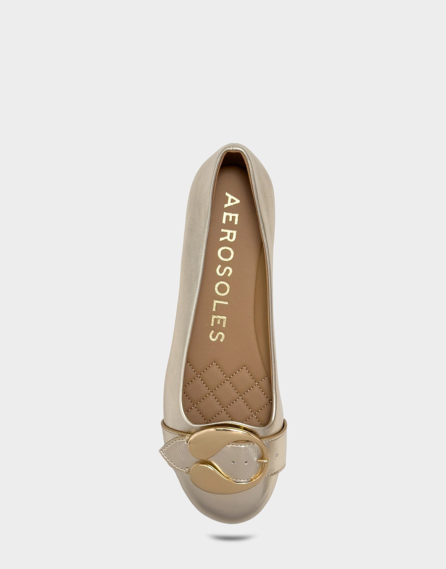 Aerosoles Casual Flat in Soft Gold