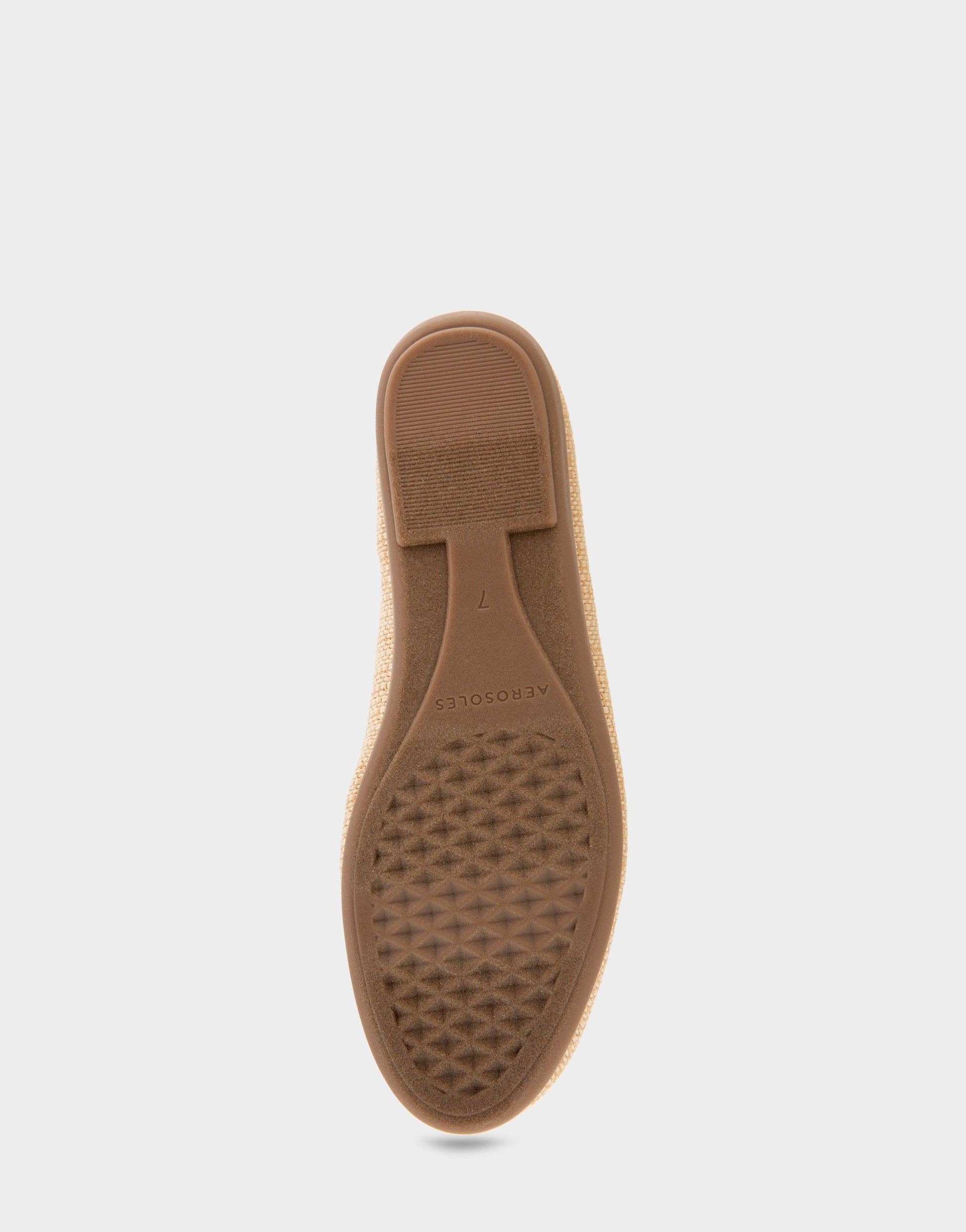 Aerosoles Ballet Flats in Natural/white Raffia Fabric