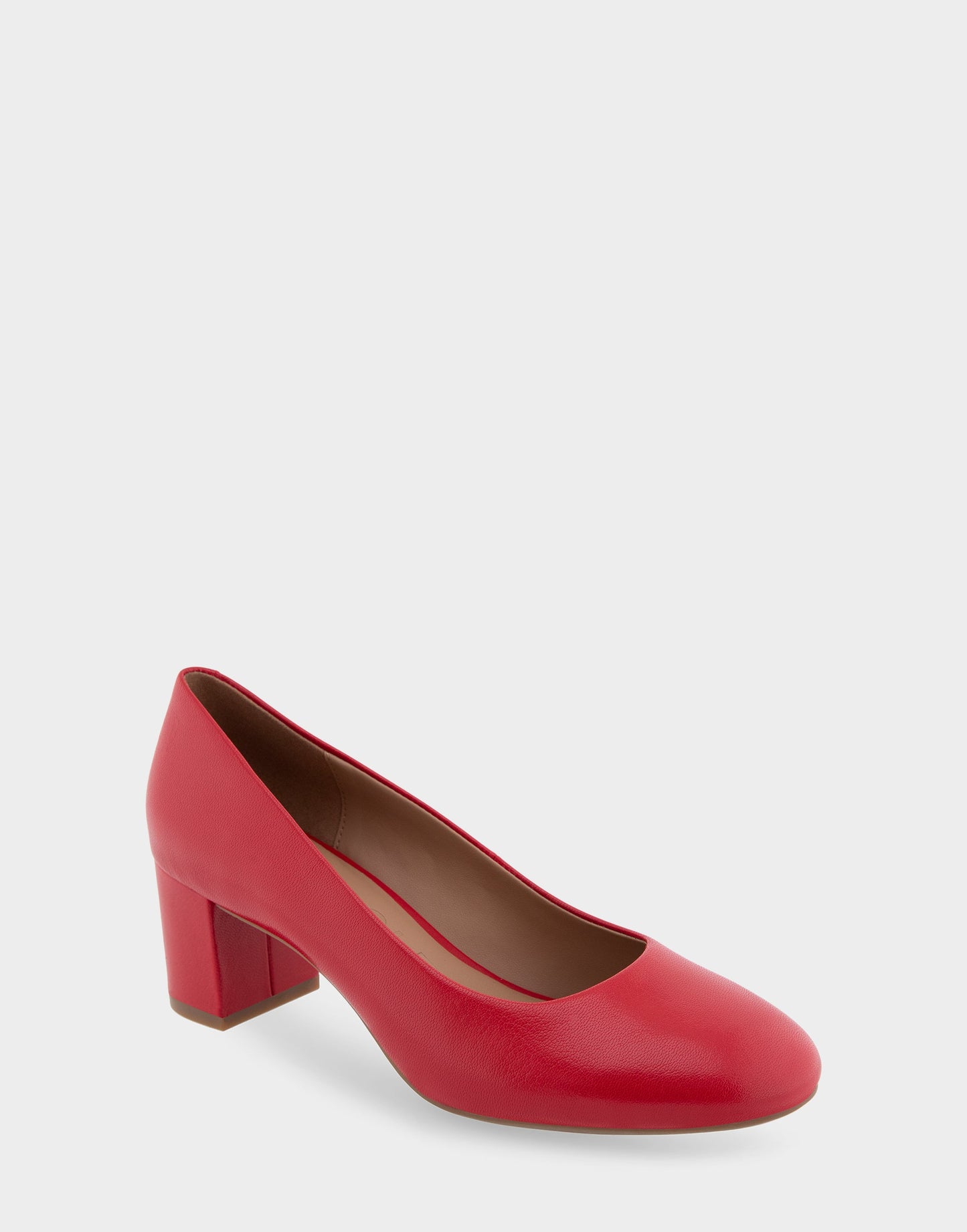 Aerosoles Mid Heel Pump in Racing Red