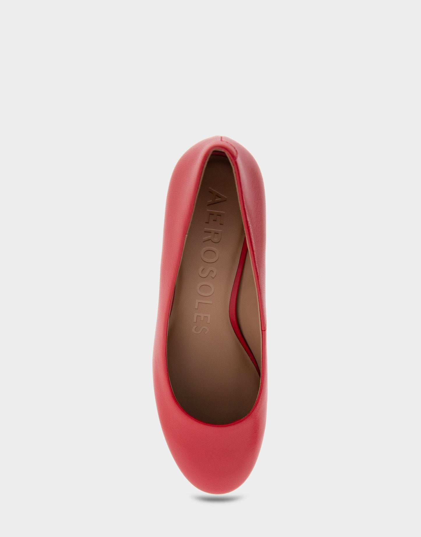 Aerosoles Mid Heel Pump in Racing Red