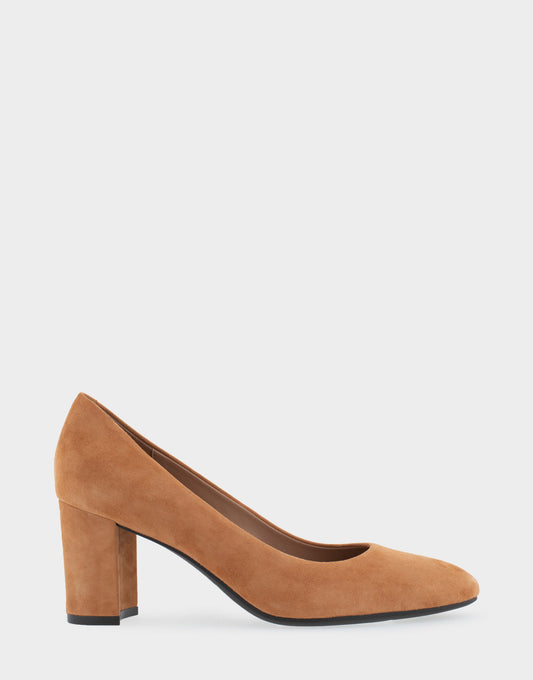 Aerosoles Mid Heel Pump in Tan
