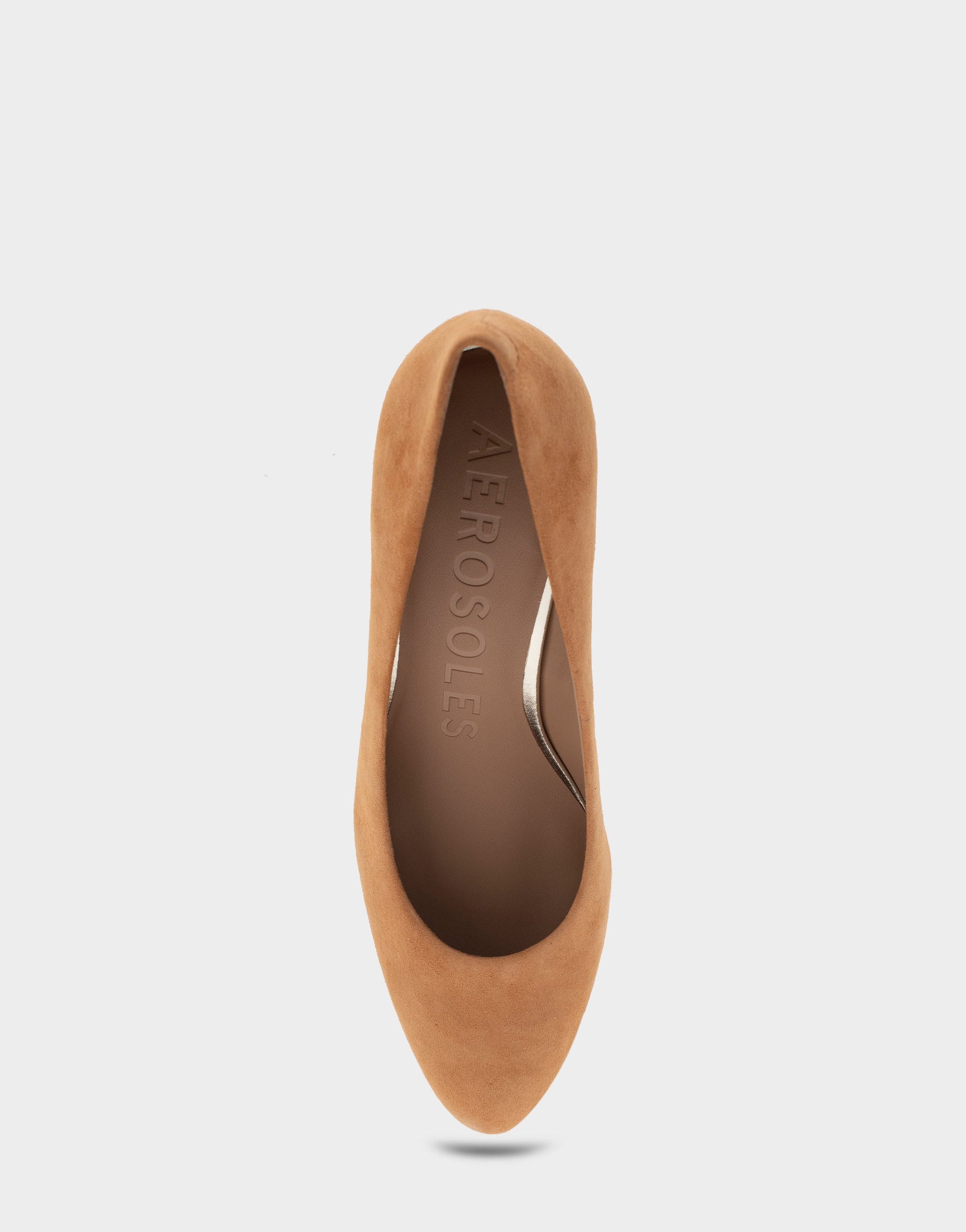 Aerosoles Mid Heel Pump in Tan