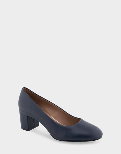 Aerosoles Mid Heel Pump in Navy
