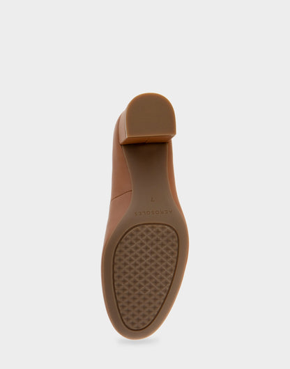 Aerosoles Mid Heel Pump in Tan