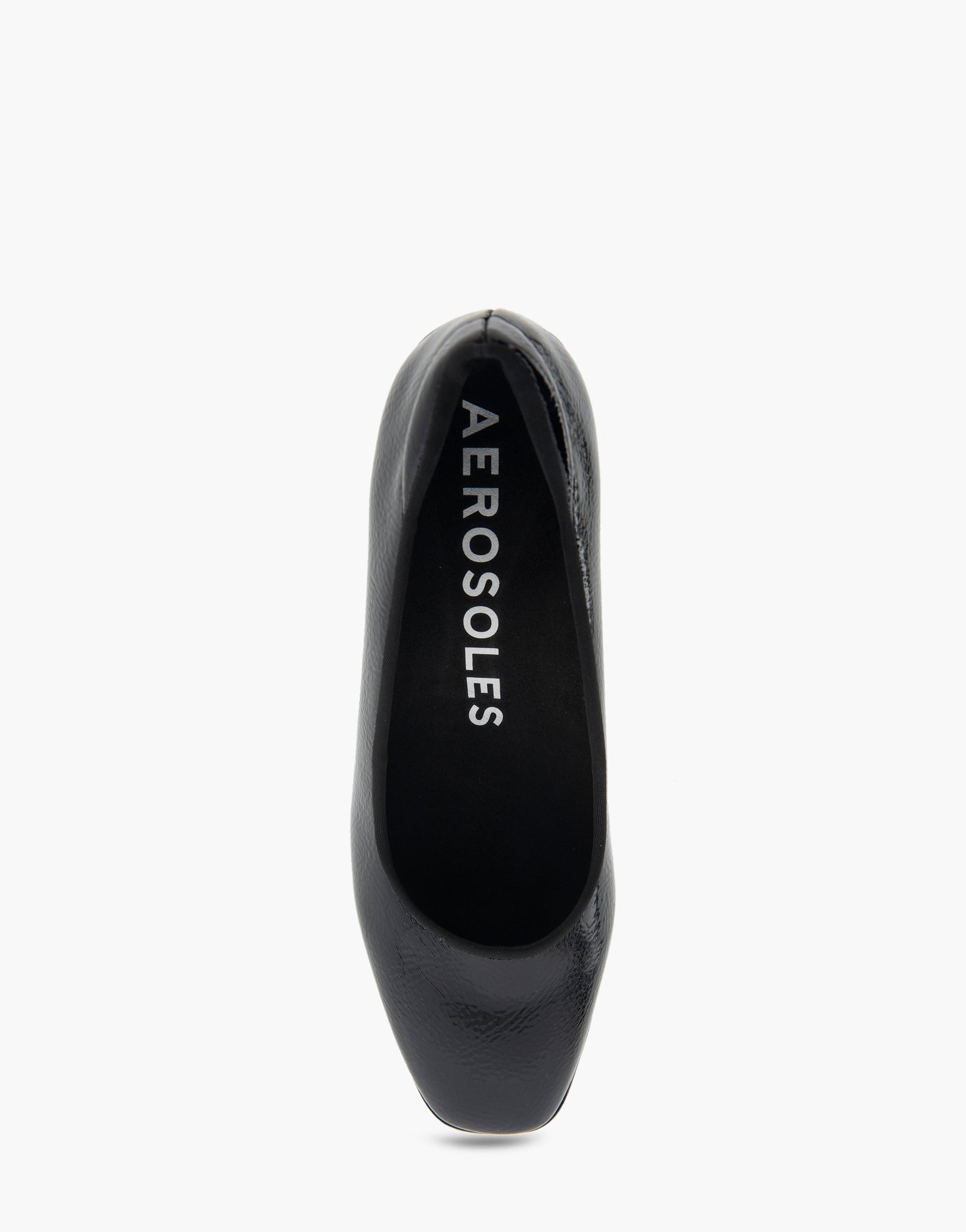 Aerosoles Mid Heel Pump in Black Patent