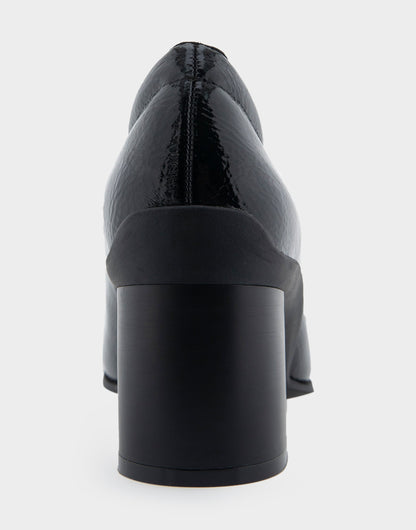 Aerosoles Mid Heel Pump in Black Patent
