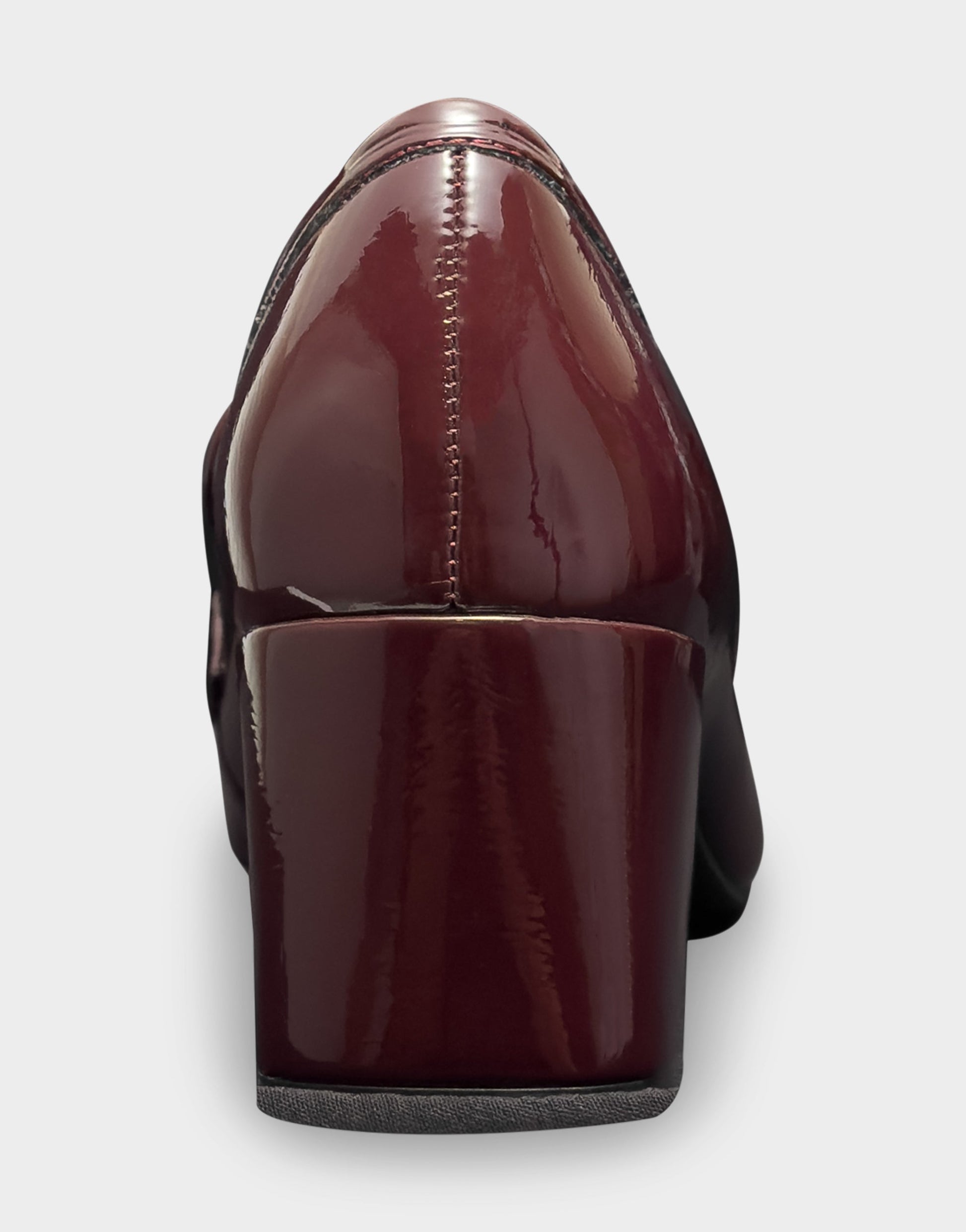 Aerosoles Heeled Loafer In Burgundy Patent