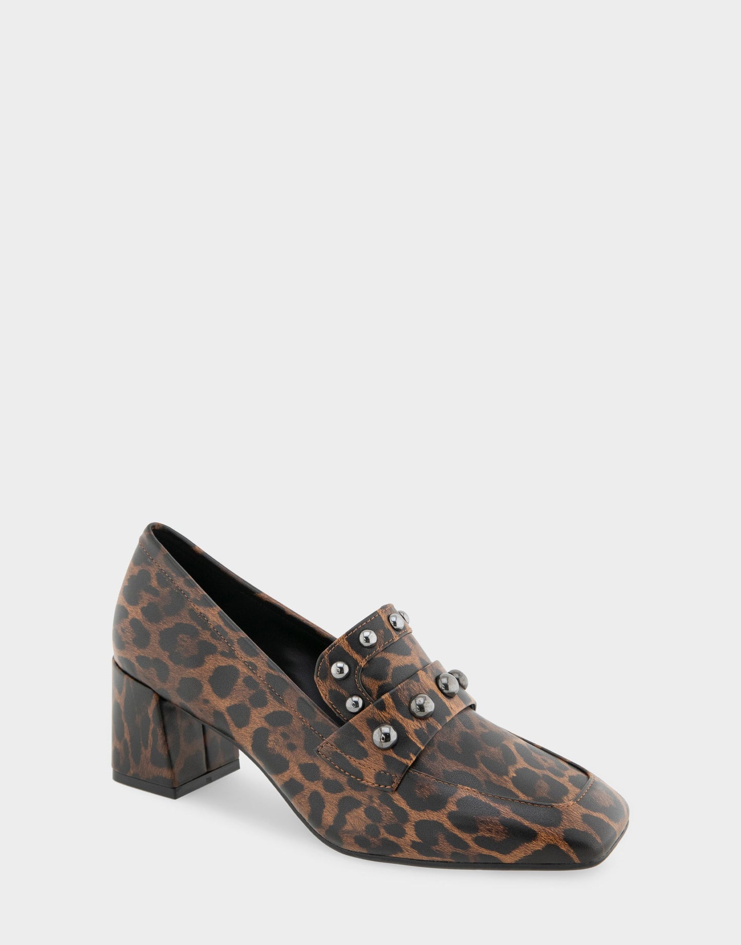 Aerosoles Heeled Loafer In Leopard