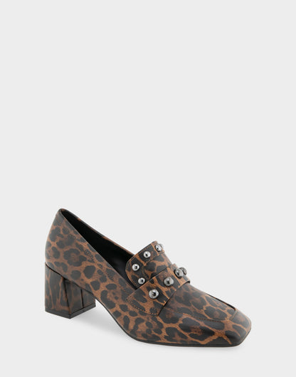 Aerosoles Heeled Loafer In Leopard