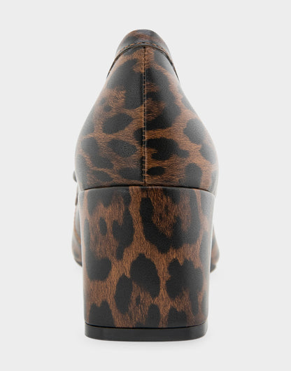 Aerosoles Heeled Loafer In Leopard