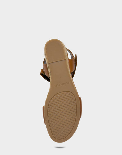 Aerosoles Wedge Sandal in Tan