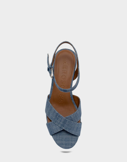 Aerosoles Wedge Sandal in Blue