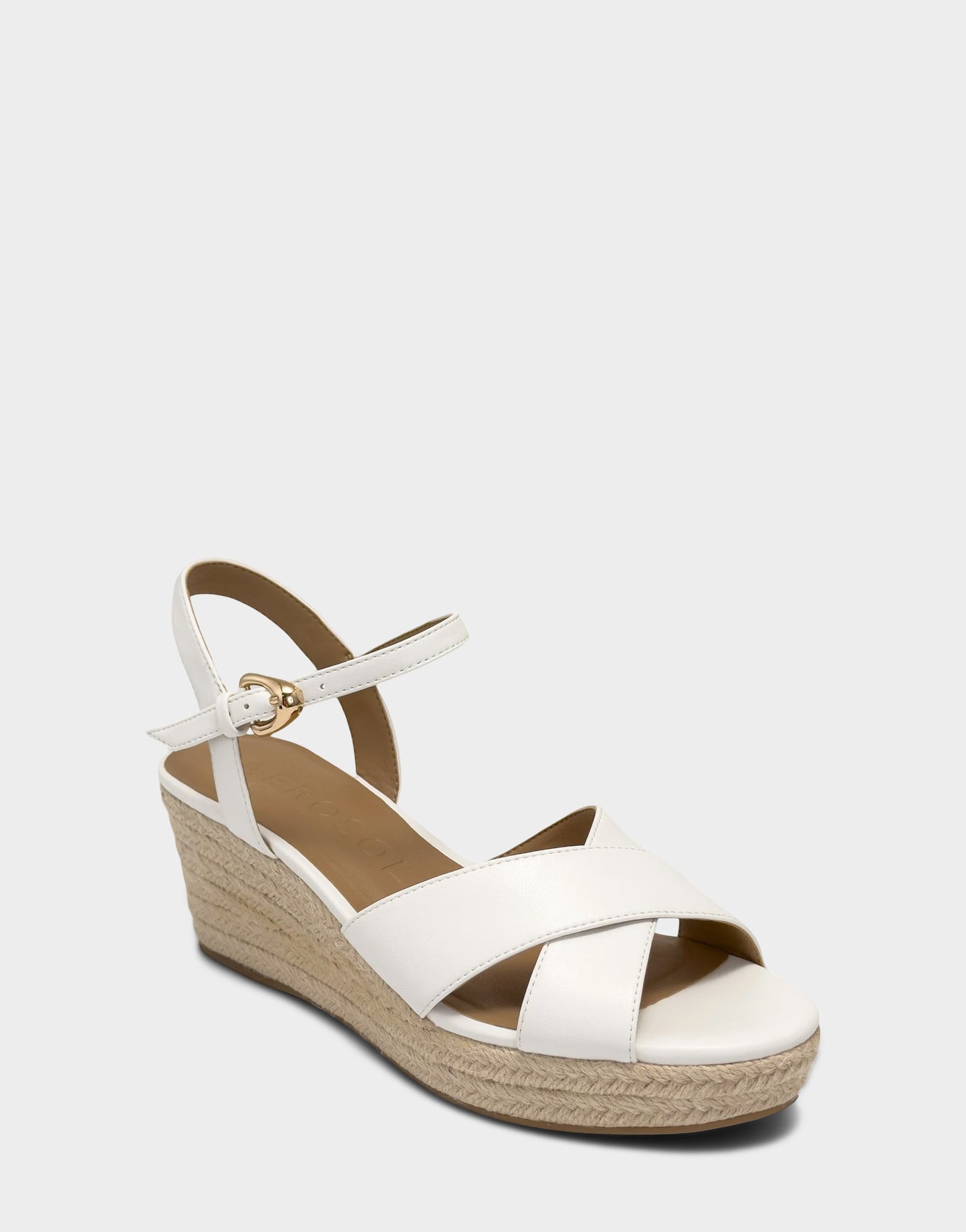 Aerosoles Wedge Sandal in White