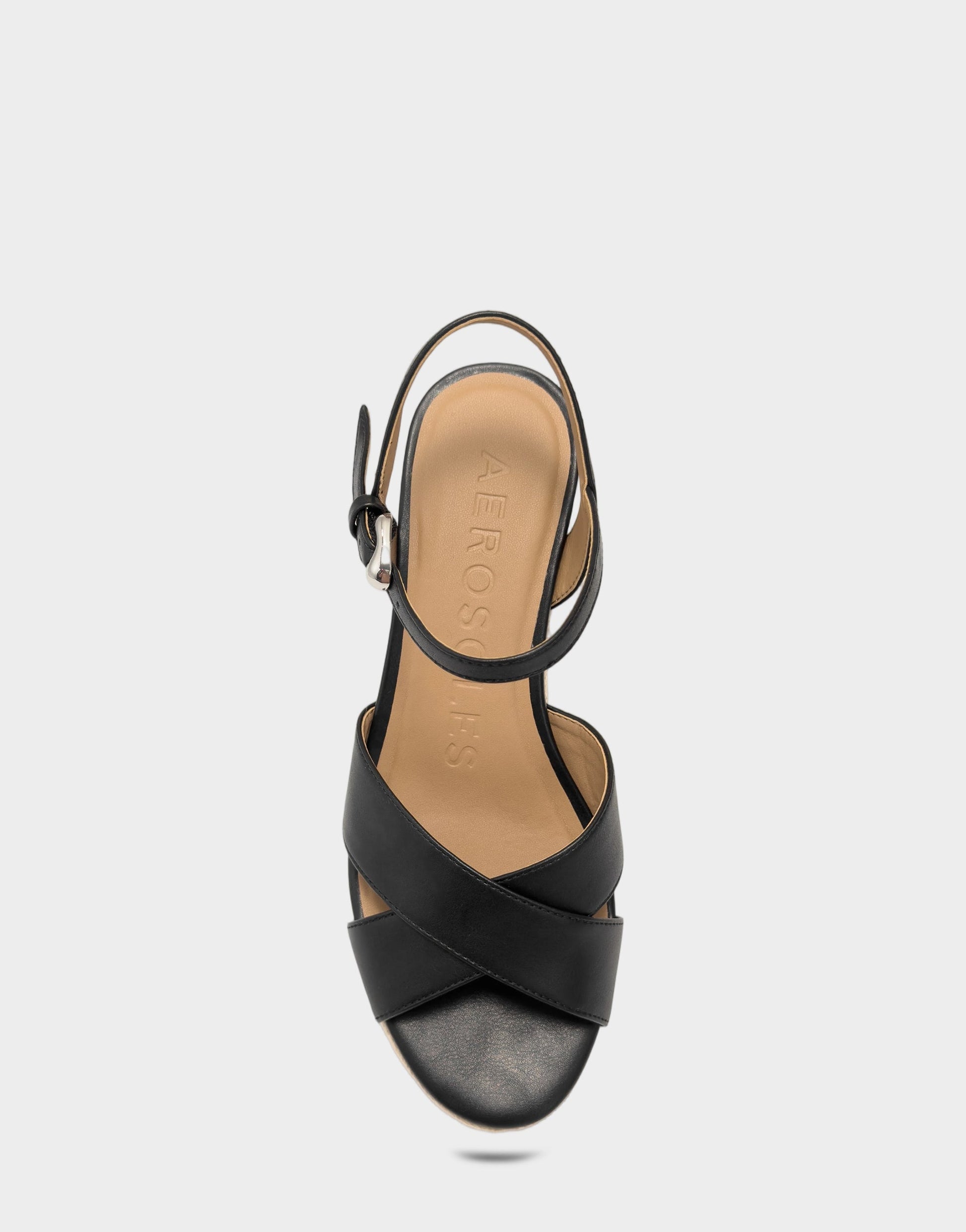 Aerosoles Wedge Sandal in Black
