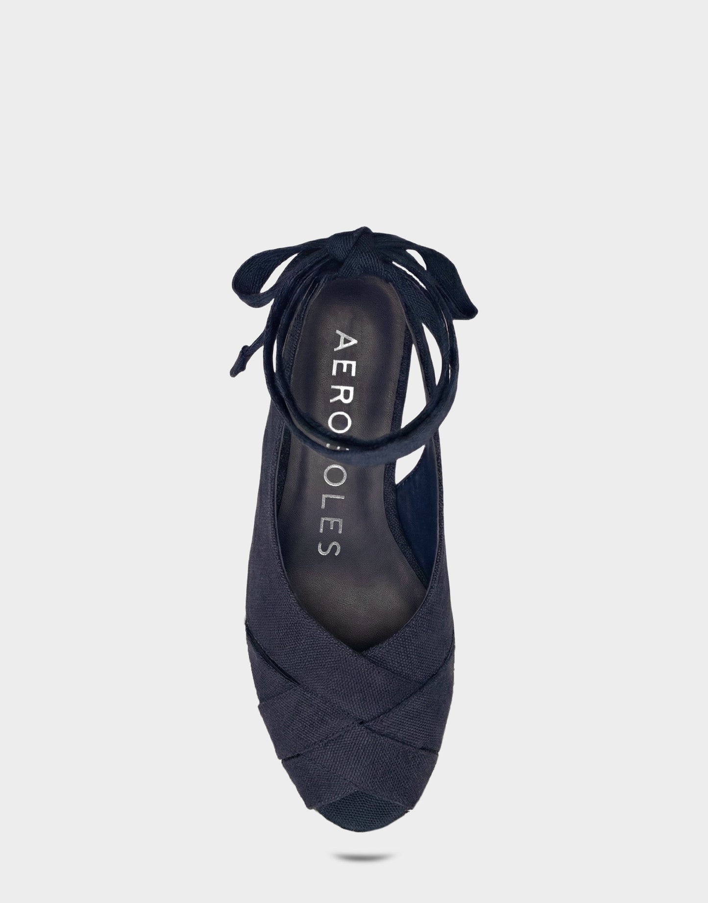 Aerosoles Lace Up Espadrille Wedge in Blue
