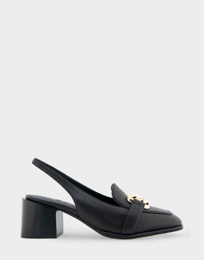 Aerosoles Ornamented Block Heel Slingback in Black