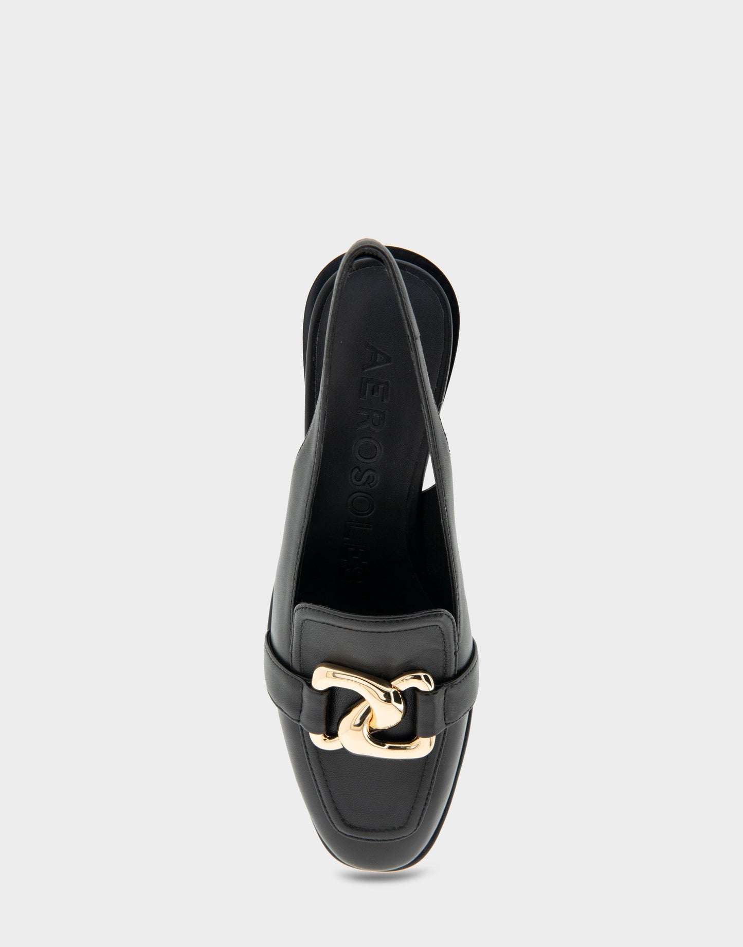 Aerosoles Ornamented Block Heel Slingback in Black