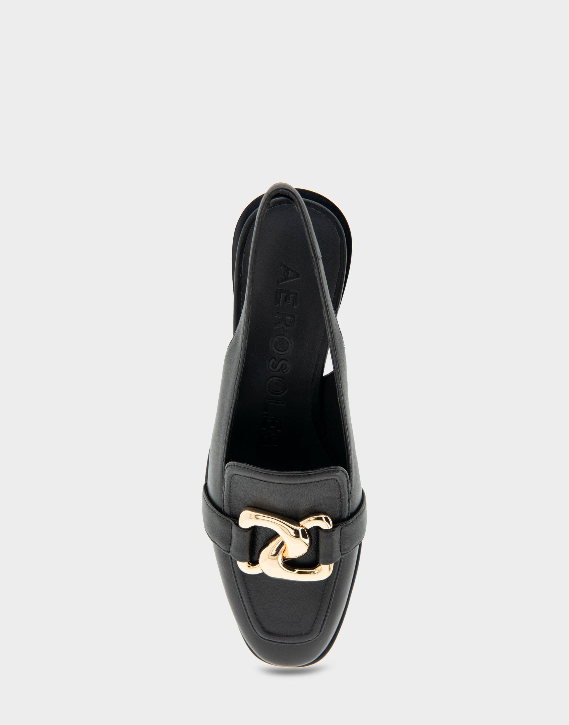 Aerosoles Ornamented Block Heel Slingback in Black