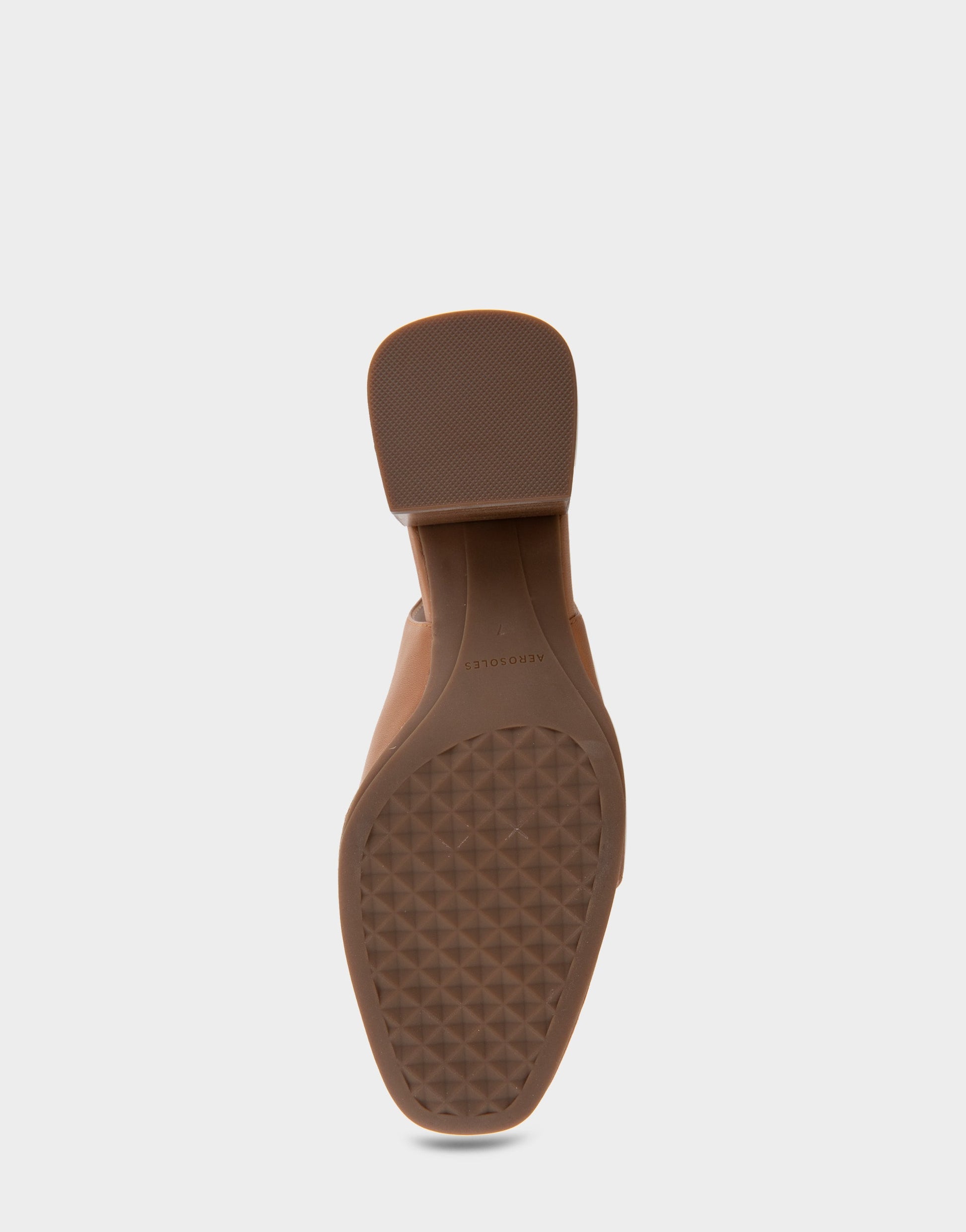 Aerosoles Ornamented Block Heel Slingback in Tan