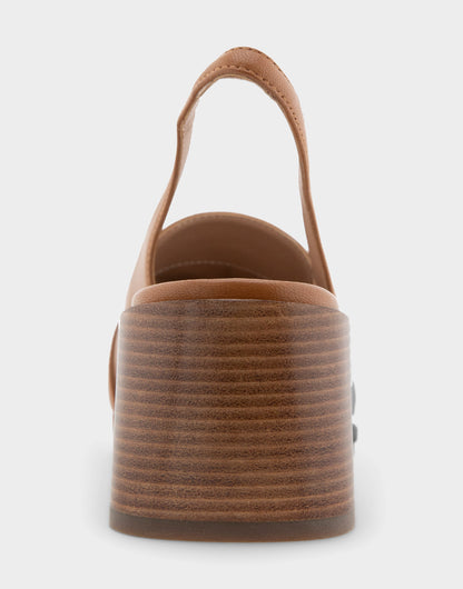 Aerosoles Ornamented Block Heel Slingback in Tan