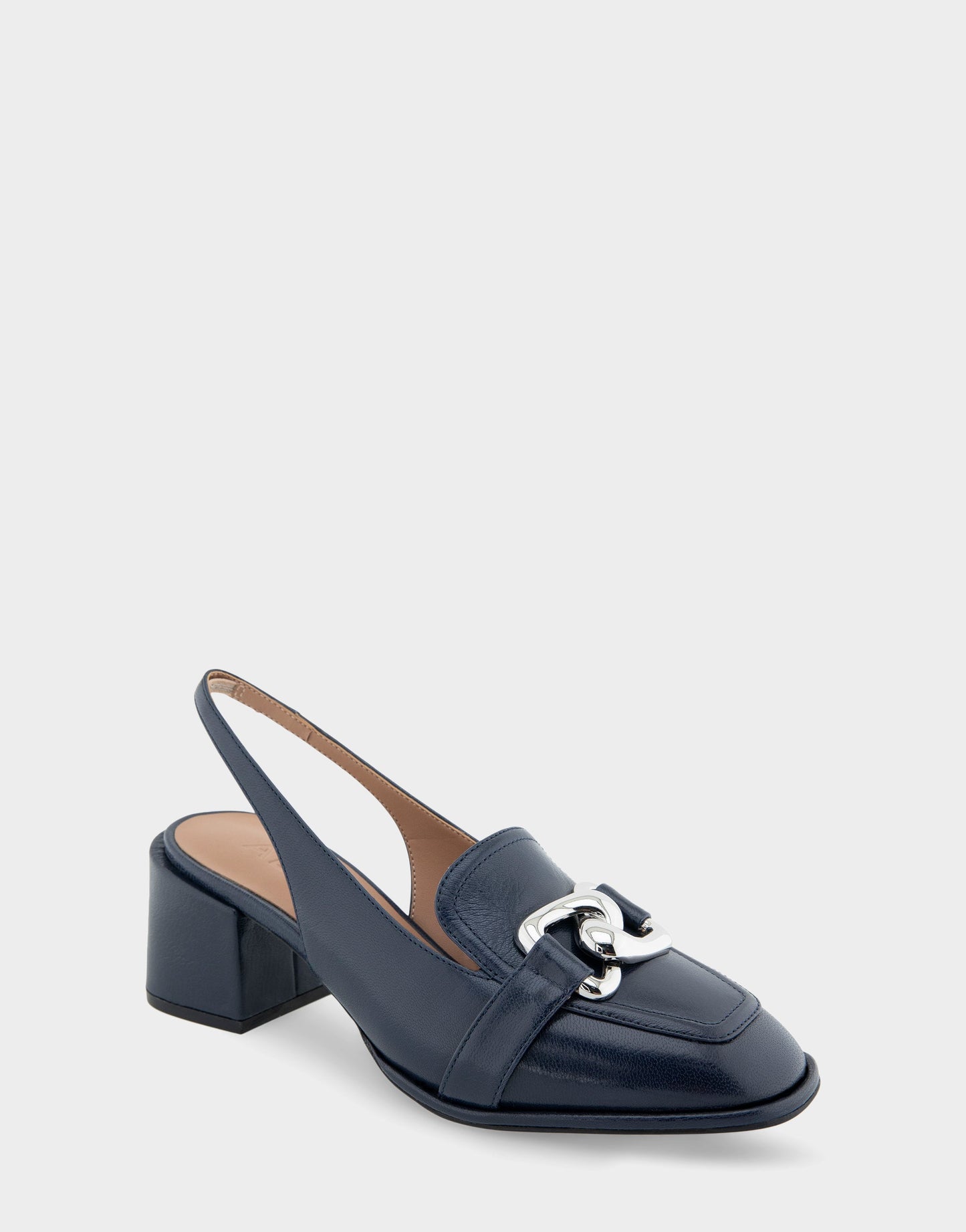 Aerosoles Ornamented Block Heel Slingback in Navy