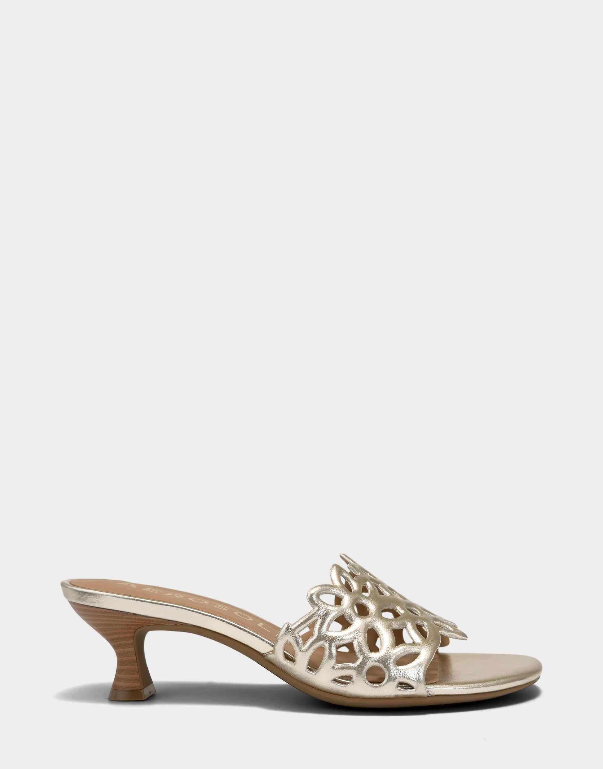 Aerosoles Heeled Sandal in Metallic Metallic